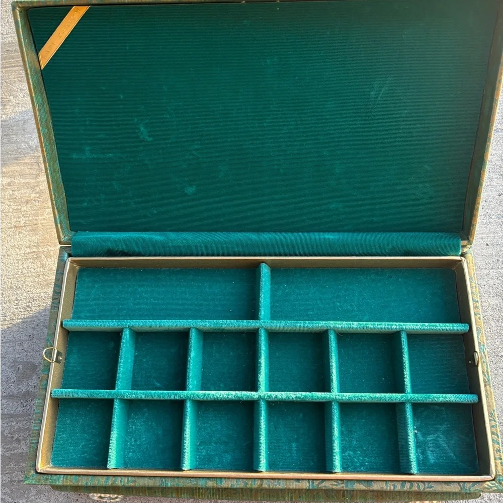 Vintage jewelry box Green - Picture 6 of 11